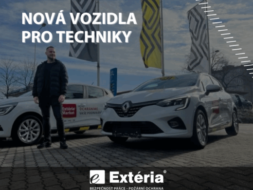Nová auta pro techniky BOZP a PO